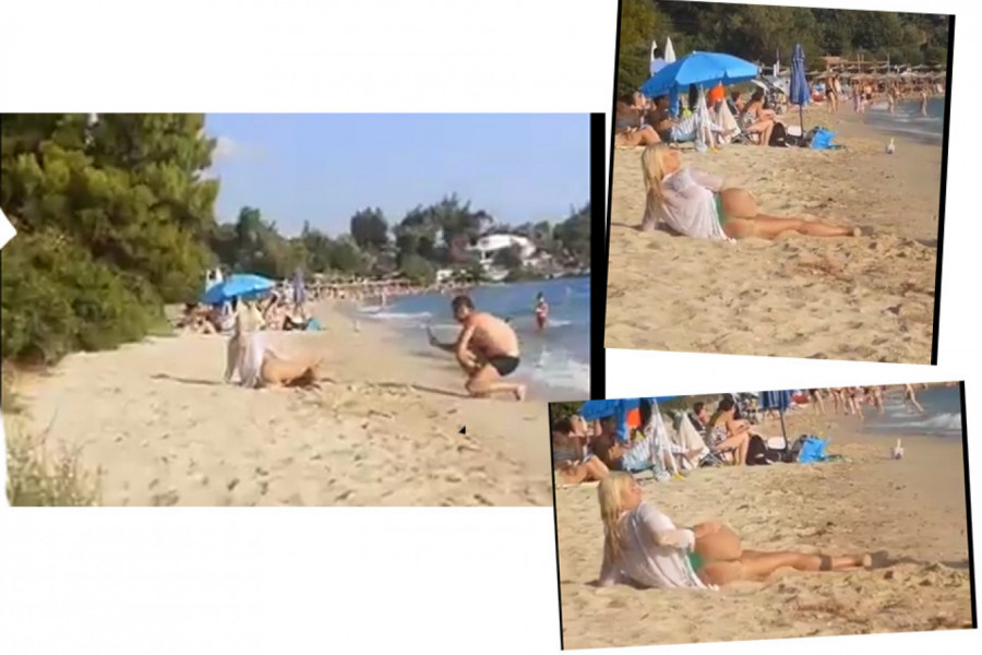IVANE, ŠTA TO RADIŠ?! Zbog plavuše u minijaturnom bikiniju OBRAO JE BOSTAN! (VIDEO)