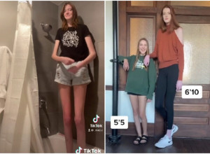 NAJDUŽE NOGE NA SVETU NA SAJTU ZA ODRASLE! Evo šta je otkrila mlada žena visine čak 208 cm! (FOTO)