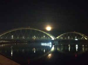 Uvek romantični Novi Sad i pogled na Žeželjev most...