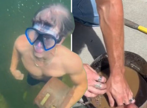 "ORUŽJE JE VEROVATNO KORIŠĆENO U ZLOČINU": Momci su zaronili u vodu i otkrili šok tajnu! (VIDEO)
