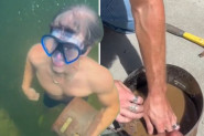 "ORUŽJE JE VEROVATNO KORIŠĆENO U ZLOČINU": Momci su zaronili u vodu i otkrili šok tajnu! (VIDEO)