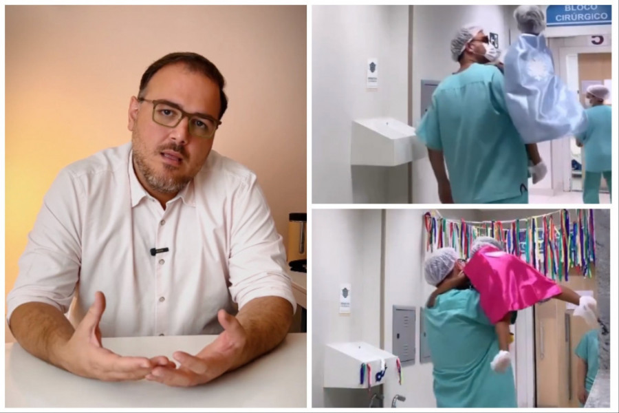 HIRURG  RASPLAKAO LJUDE SVOJIM ODNOSOM PREMA DECI: Njegovi pacijenti su superheroji, suze same teku zbog ovih scena! (FOTO+VIDEO)