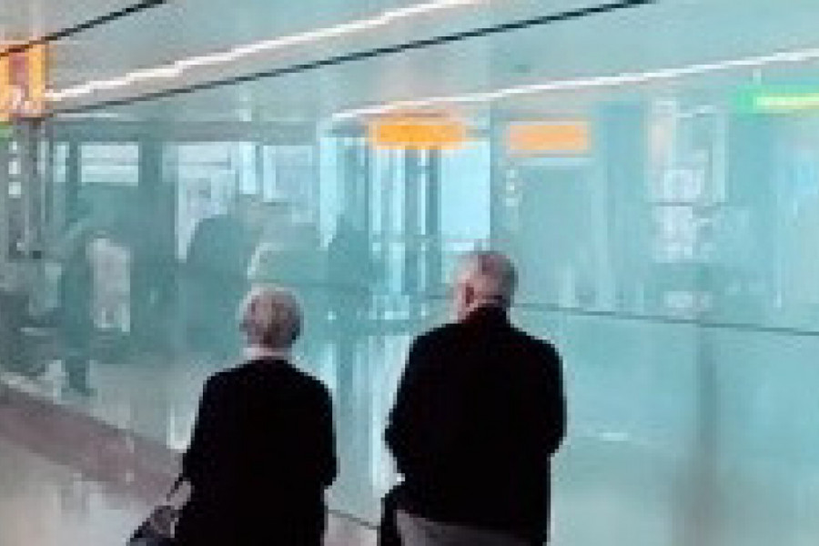 SVI PUTNICI SU GLEDALI U OVAJ BRAČNI PAR: Na aerodromu su napravili scenu koja se danima prepričava (VIDEO)