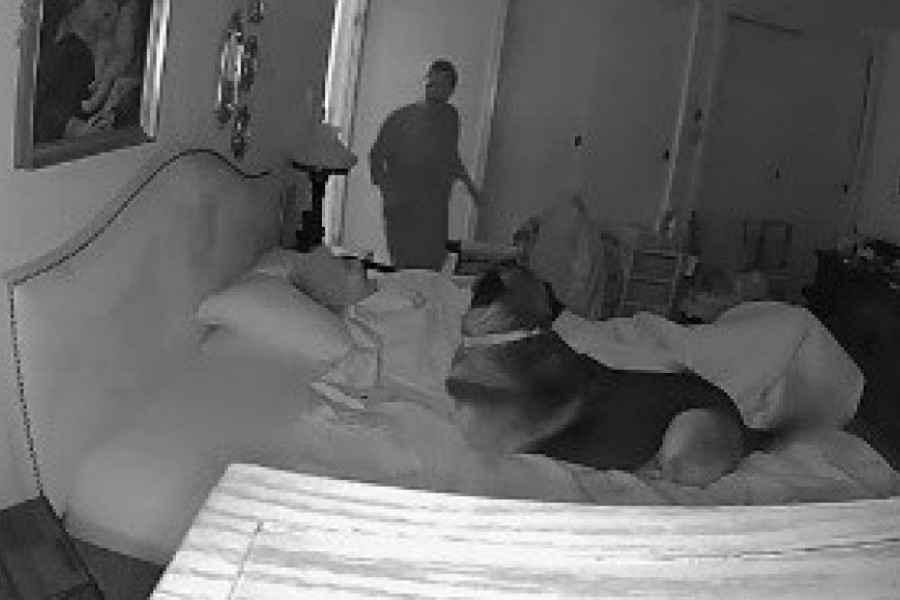 ZASPALA JE ČVRSTIM SNOM, A ONDA JOJ JE ON DOŠAO U POSETU: Neverovatan snimak psa koji čuva staricu rasplakaće i najtvrđa srca (VIDEO)