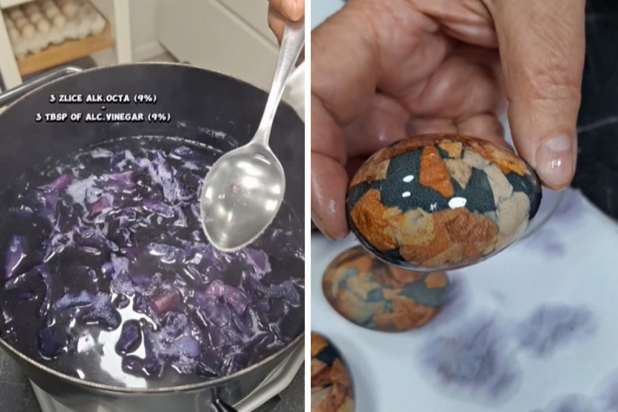 BAJKOVITA USKRŠNJA JAJA ZA POLA SATA: Da li ste isprobali "mozaik" metodu farbanja povrćem? (VIDEO)