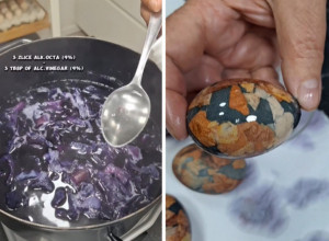 BAJKOVITA USKRŠNJA JAJA ZA POLA SATA: Da li ste isprobali "mozaik" metodu farbanja povrćem? (VIDEO)