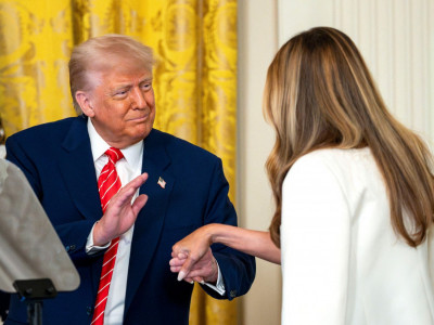 Donald Tramp se ozario kada je ugledao Mleniju