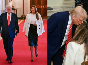 Melanija Tramp u izazovnom kožnjaku, Tramp ne krije koliko ga je očarala