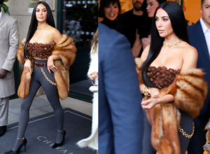 Kim Kardašijan u topu od 8.600 dolara - Iako izgleda kao da je napravljen od kovrdžave kose, ovaj Pradin komad odeće sačinjen je od sitnih cvetića od organze.