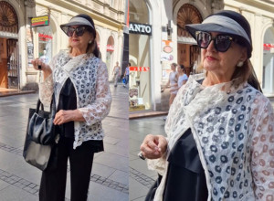 OLGICA ODRŽALA MODNU LEKCIJU: Na stajlingu nije štedela, pantalone ugrabila na popustu, ali i dalje je cena vrtoglava (VIDEO)