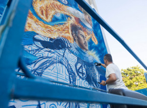 MURAL POSVEĆEN NOVOM MARVELOVOM HITU "FANTASTIČNA 4: PRVI KORACI" OSVANUO U BEOGRADU: Čista umetnost u čast filma! (VIDEO)