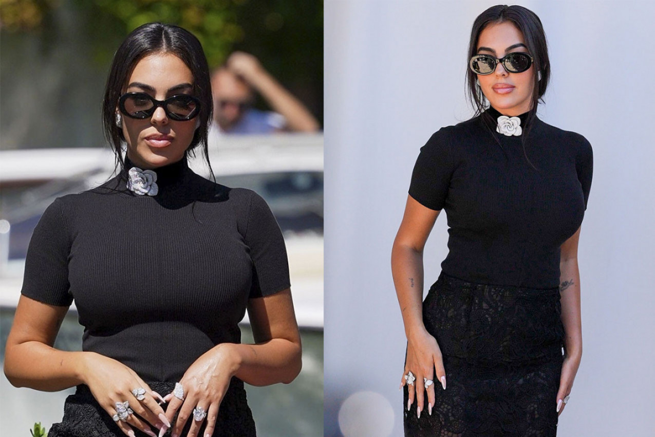Georgina Rodriguez zablistala u crnoj haljini na Venecijanskom festivalu – retko kome stoji ovako dobro