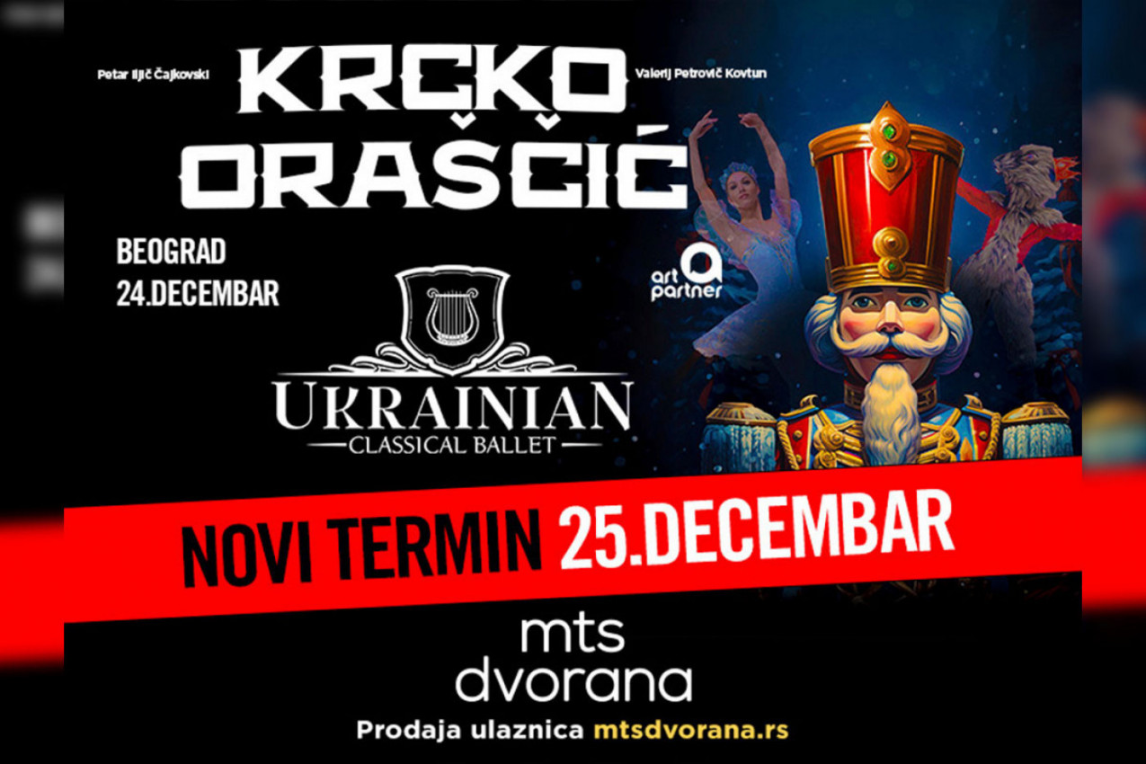 BEOGRADSKA PUBLIKA ĆE DVA UZASTOPNA DANA UŽIVATI U BALETU "KRCKO ORAŠČIĆ"