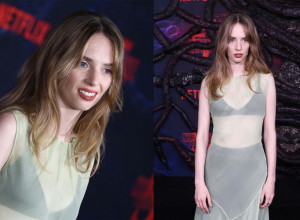 Glumica Maja Hok pokazala je savršenu figuru i širok osmeh, koji veoma podseća na osmeh njene majke, Ume Turman