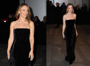 Olivia Vajld bila je oličenje elegancije u crnoj Šanel haljini na 16. humanitarnoj filmskoj večeri u Muzeju moderne umetnosti u Njujorku